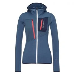 Ortovox FLEECE GRID HOODY W Frauen - Fleecejacke Night Blue