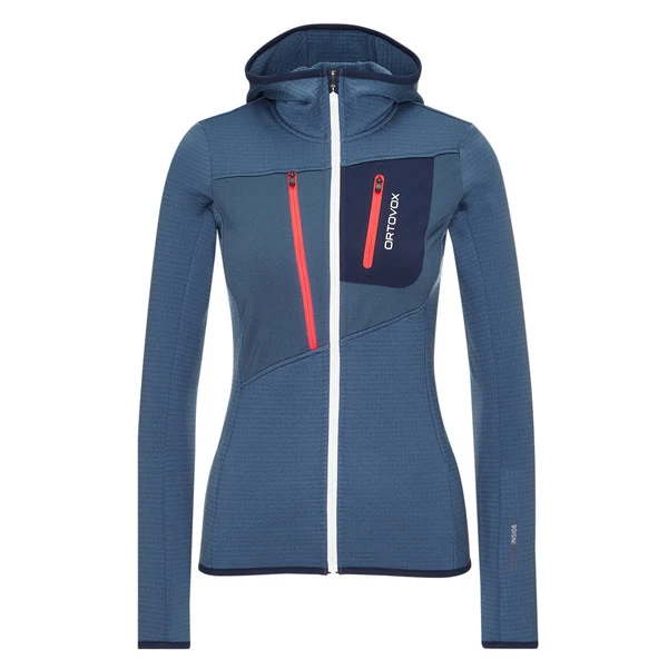Ortovox FLEECE GRID HOODY W Frauen - Fleecejacke Night Blue 1 Ortovox FLEECE GRID HOODY W Frauen - Fleecejacke Night Blue