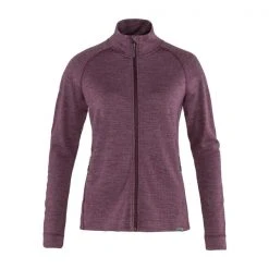 Tierra TEMPLET MIDLAYER JACKET W Frauen - Wolljacke Deep Purple