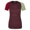 Ortovox 120 COMP LIGHT SHORT SLEEVE Frauen - Funktionsshirt Dark Wine