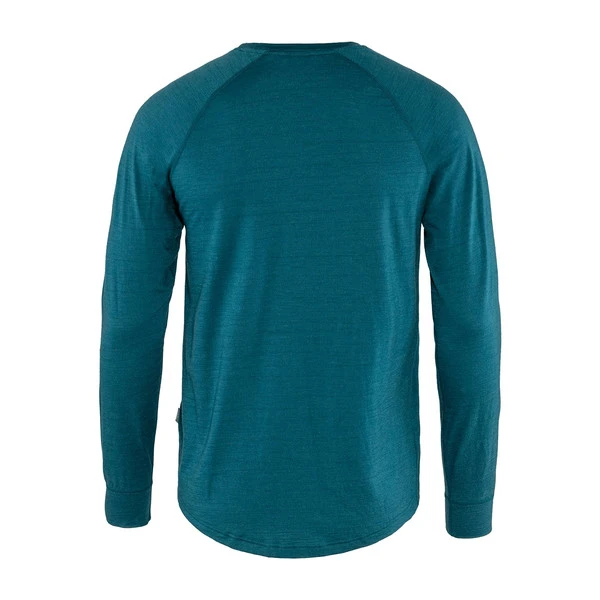 Tierra WOOLPA LS TEE M Männer - Langarmshirt Majolica Blue 2 Tierra WOOLPA LS TEE M Männer - Langarmshirt Majolica Blue – Bild 2