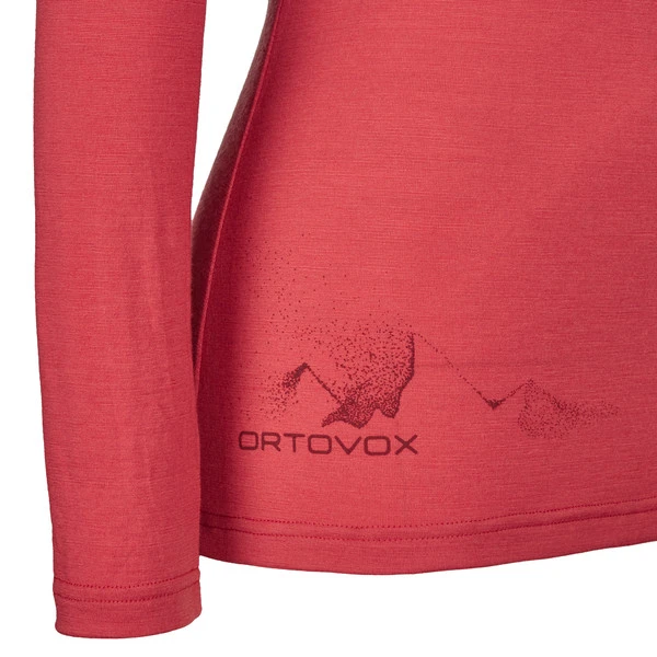 Ortovox 185 MERINO LOGO SPRAY LS W Frauen - Funktionsshirt Blush – Bild 3
