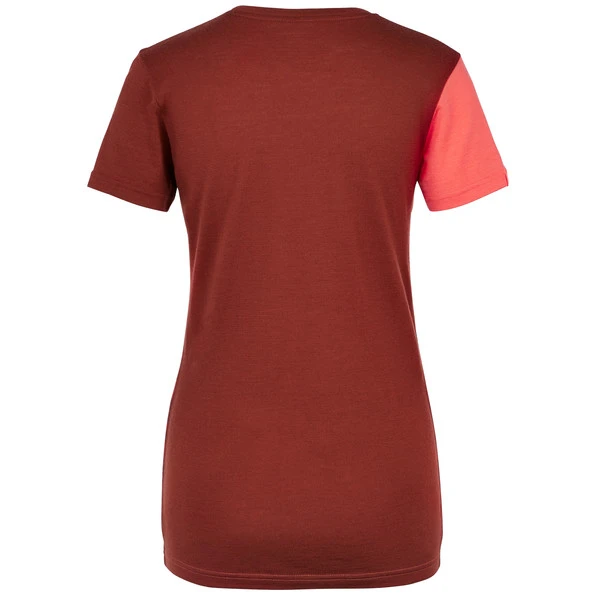 Ortovox 185 ROCK' N' WOOL SHORT SLEEVE Frauen - Funktionsshirt Coral – Bild 2