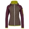 Ortovox FLEECE PLUS CLASSIC KNIT HDY W Frauen - Fleecejacke Dark Wine