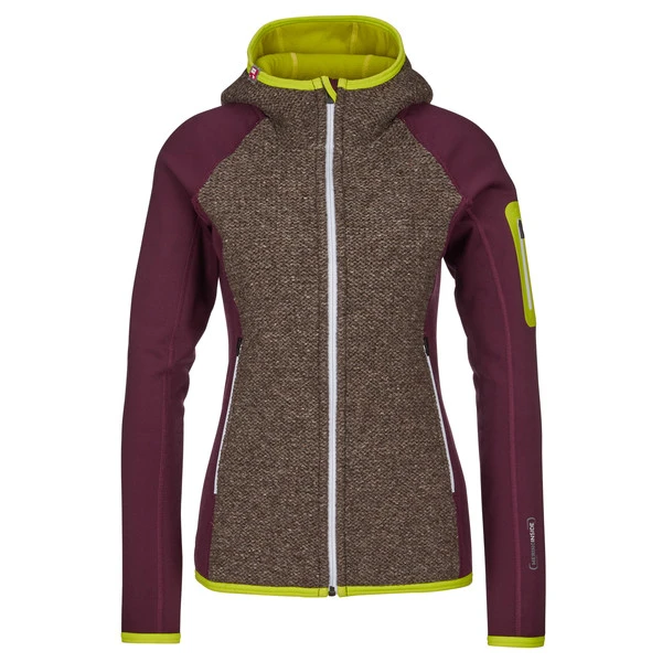 Ortovox FLEECE PLUS CLASSIC KNIT HDY W Frauen - Fleecejacke Dark Wine 1 Ortovox FLEECE PLUS CLASSIC KNIT HDY W Frauen - Fleecejacke Dark Wine