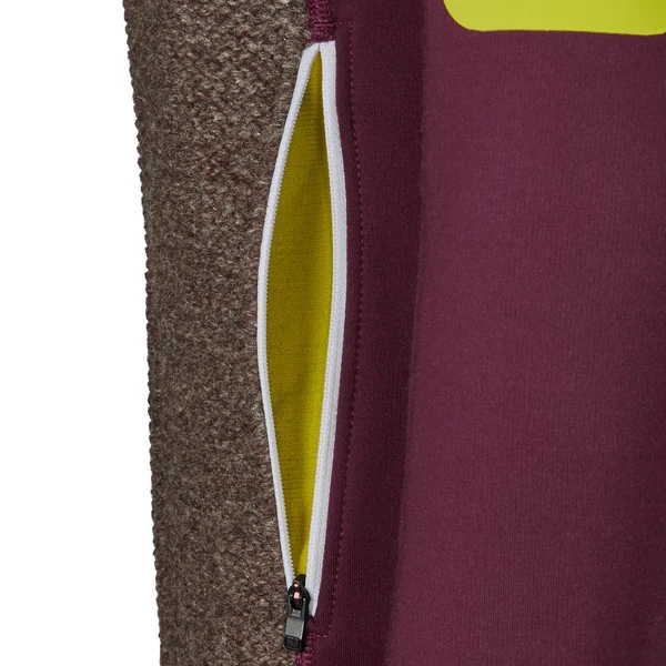 Ortovox FLEECE PLUS CLASSIC KNIT HDY W Frauen - Fleecejacke Dark Wine 4 Ortovox FLEECE PLUS CLASSIC KNIT HDY W Frauen - Fleecejacke Dark Wine – Bild 4