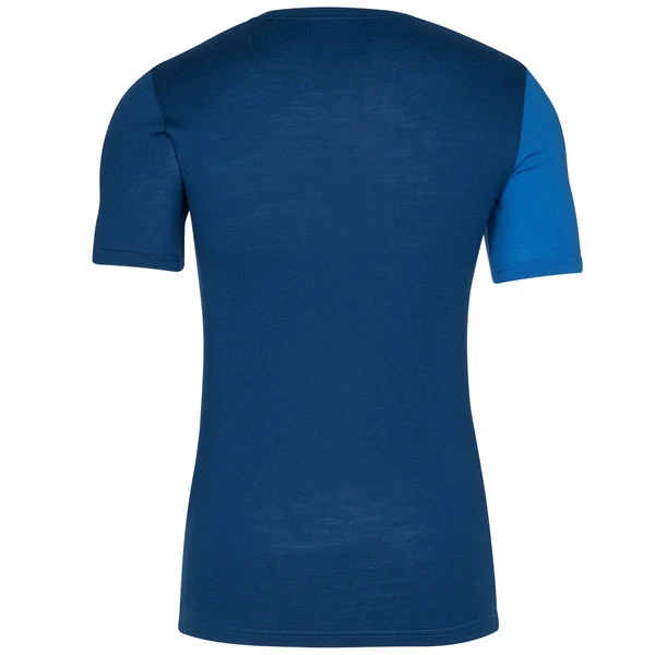 Ortovox 185 ROCK' N' WOOL SHORT SLEEVE M Männer - Funktionsshirt Just Blue – Bild 2