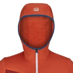 Ortovox FLEECE GRID HOODY M Männer - Fleecejacke Desert Orange -Deutschland Tierra Verkaufs-Geschäft 5637859416 f fleece grid hoody m ortovox 24