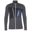 Ortovox FLEECE GRID JACKET M Männer - Fleecejacke Black Steel